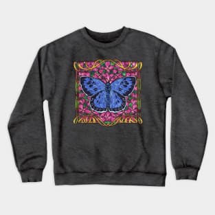 Butterfly blue Crewneck Sweatshirt